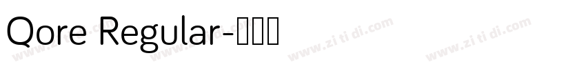 Qore Regular字体转换